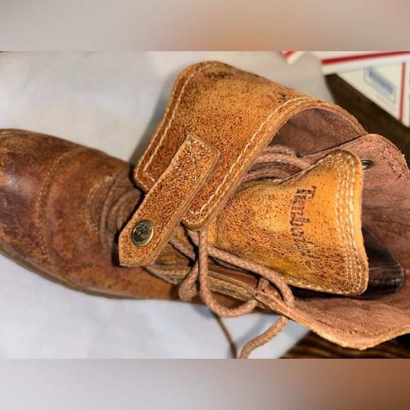 RARE Timberland Apley Waterproof Distressed Leather Wrap Chelsea Boots size 7 - Picture 5 of 11